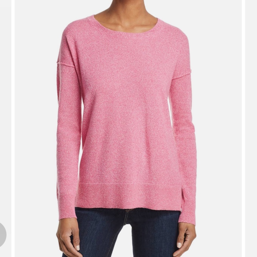 Aqua pink cashmere sweater